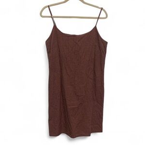 Y2K Old Navy Red Plaid Spaghetti Strap Mini Dress